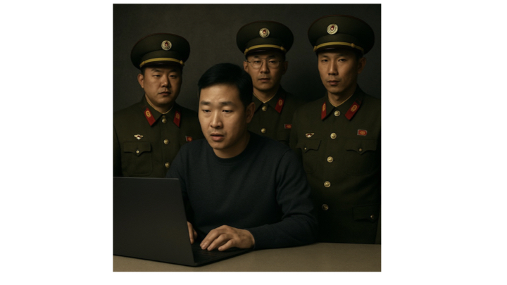 Korean Developer with military team behind them. 